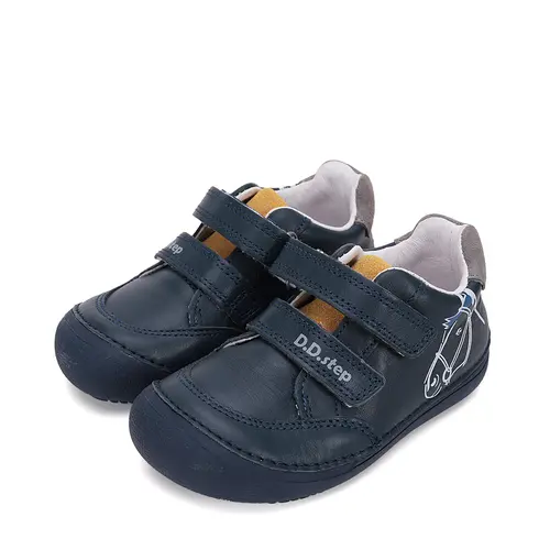 Pantofi baieti, piele naturala, barefoot, talpa flexibila, bleumarin, calut, D.D.Step- S063-51264M-30-D.D. Step Pantofi baieti, piele naturala, barefoot, talpa flexibila, bleumarin, calut, D.D.Step- S063-51264M-30-D.D. Step