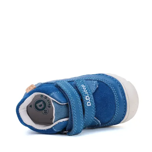 Pantofi baieti, piele naturala, talpa flexibila, albastru,  D.D. Step- S082-51977-25-D.D. Step Pantofi baieti, piele naturala, talpa flexibila, albastru,  D.D. Step- S082-51977-25-D.D. Step