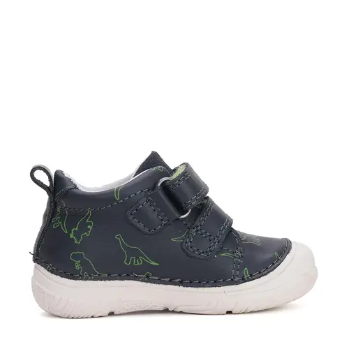 Pantofi baieti, piele naturala, talpa flexibila, bleumarin, dinozauri, D.D. Step- S082-51705-25-D.D. Step Pantofi baieti, piele naturala, talpa flexibila, bleumarin, dinozauri, D.D. Step- S082-51705-25-D.D. Step