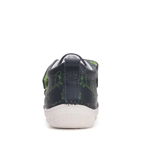 Pantofi baieti, piele naturala, talpa flexibila, bleumarin, dinozauri, D.D. Step- S082-51705-25-D.D. Step Pantofi baieti, piele naturala, talpa flexibila, bleumarin, dinozauri, D.D. Step- S082-51705-25-D.D. Step