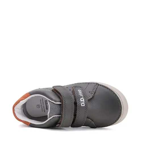 Pantofi baieti, piele naturala, talpa flexibila, kaki inchis, D.D. Step- S078-51687AM-31-D.D. Step