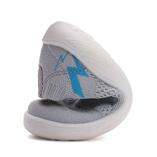 Pantofi copii D.D Step, material textil, talpa flexibila, gri deschis- F093-51209A-27-D.D. Step