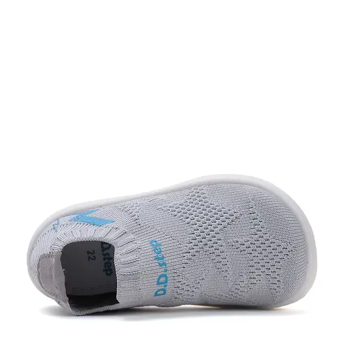 Pantofi copii D.D Step, material textil, talpa flexibila, gri deschis- F093-51209A-27-D.D. Step
