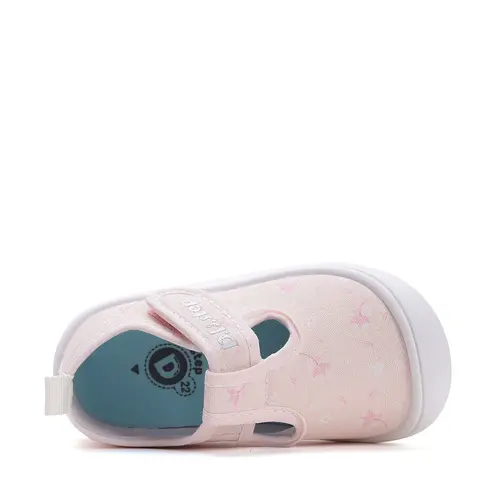 Espadrile copii din material textil, decupati, talpa flexibila, roz, D.D Step- C100-51726-27-D.D. Step