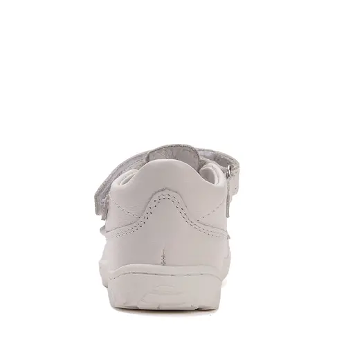 Pantofi D.D.Step copii, barefoot, piele naturala, decupati, primii pași, alb- H077-51734E-25-D.D. Step Pantofi D.D.Step copii, barefoot, piele naturala, decupati, primii pași, alb- H077-51734E-25-D.D. Step