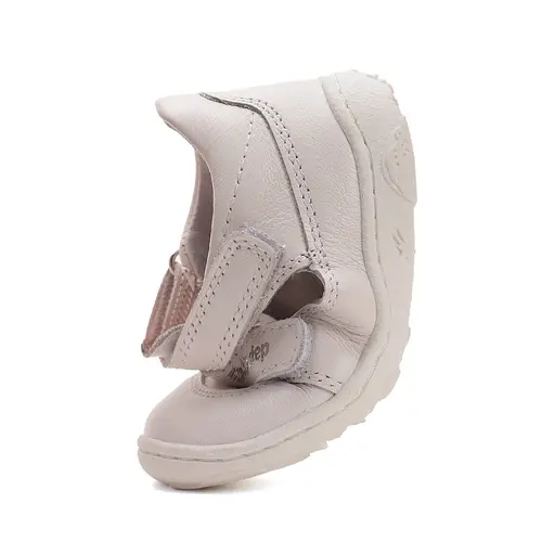 Pantofi D.D.Step copii, barefoot, piele naturala, decupati, primii pași, alb- H077-51734E-25-D.D. Step Pantofi D.D.Step copii, barefoot, piele naturala, decupati, primii pași, alb- H077-51734E-25-D.D. Step