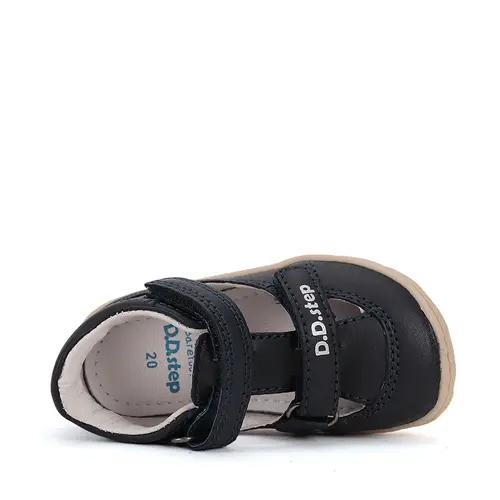 Pantofi D.D.Step copii, barefoot, piele naturala, decupati, primii pași, bleumarin- H077-51734CM-31-D.D. Step Pantofi D.D.Step copii, barefoot, piele naturala, decupati, primii pași, bleumarin- H077-51734CM-31-D.D. Step