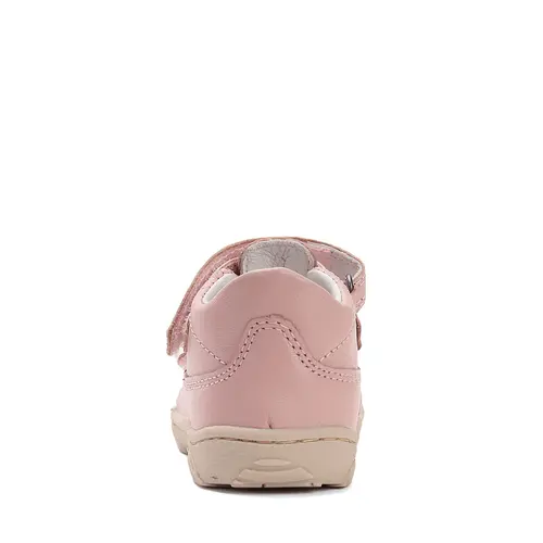 Pantofi D.D.Step copii, barefoot, piele naturala, decupati, primii pași, roz- H077-51734AM-31-D.D. Step