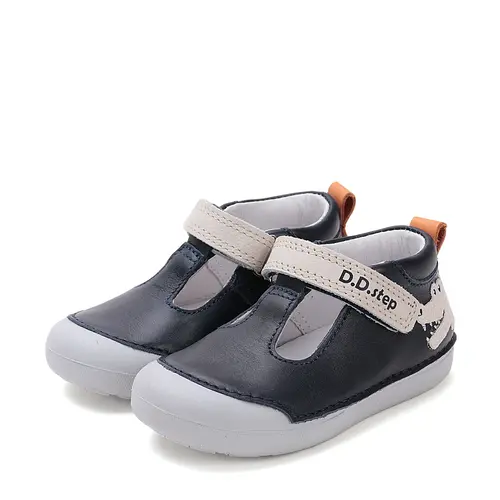 Pantofi D.D.Step, primii pasi, din piele naturala, decupati, primii pași, bleumarin, crocodil- H066-51978A-25-D.D. Step Pantofi D.D.Step, primii pasi, din piele naturala, decupati, primii pași, bleumarin, crocodil- H066-51978A-25-D.D. Step