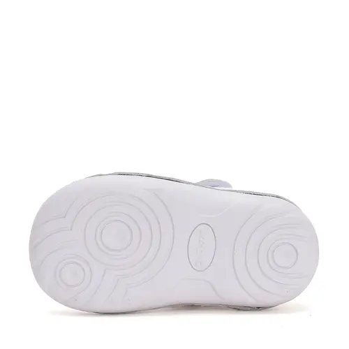 Pantofi fete, piele naturala, decupati, primii pași, alb, D.D. Step- H015-51291C-24-D.D. Step