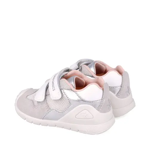 Pantofi Biomecanics fete, piele naturala si material textil, Biogateo Casual, Alb- 252120-C313-24-Biomecanics