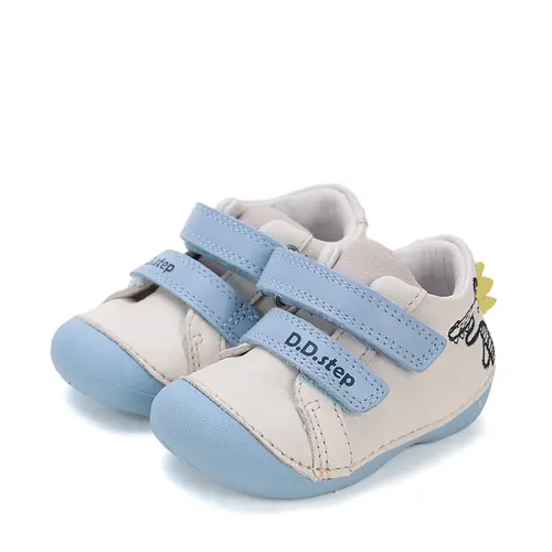 Pantofi piele naturla, baieti, albastru, alb, D.D. Step- S015-51832-24-D.D. Step