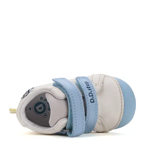 Pantofi piele naturla, baieti, albastru, alb, D.D. Step- S015-51832-24-D.D. Step