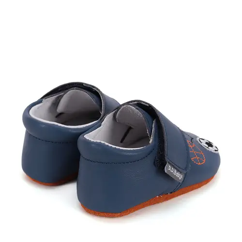 Pantofi primii pasi, interior, piele naturala, bleumarin, minge, D.D. Step- K1596-51110-22/23-D.D. Step
