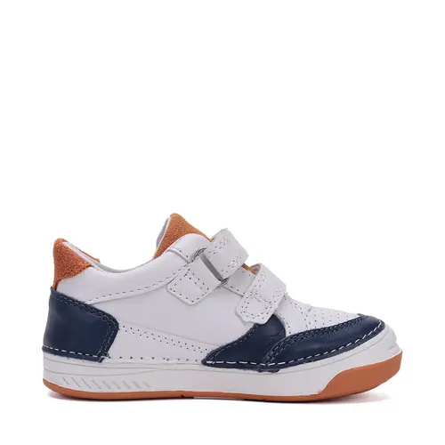 Pantofi sport baieti, piele naturala, bleumarin / alb, D.D. Step- S040-51234BM-30-D.D. Step