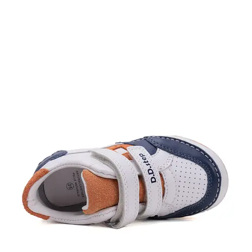 Pantofi sport baieti, piele naturala, bleumarin / alb, D.D. Step- S040-51234BM-30-D.D. Step