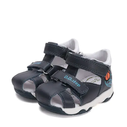 Sandale baieti, piele naturala, bleumarin, basketball, D.D. Step- G064-51470AM-31-D.D. Step