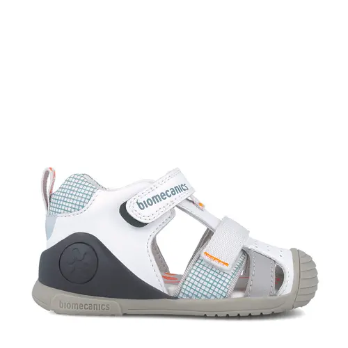 Sandale Biomecanics baieti, piele naturala, talpa flexibila, protectie degete, Biomecanics Biogateo Casual, kaki- 252117-C050-21-Biomecanics