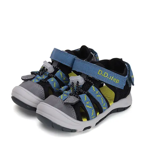 Sandale baieti, uscare rapidă, material textil, negru, D.D. Step- G065-51748BM-31-D.D. Step