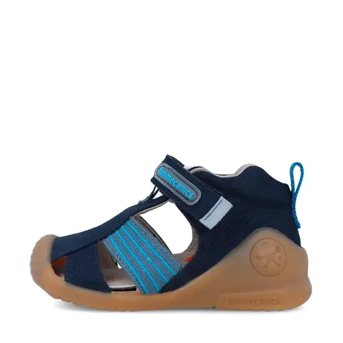Sandale baieti, material textil, talpa flexibila, protectie degete, Biogateo Canvas, bleumarin, Biomecanics- 252175-A089-24-Biomecanics