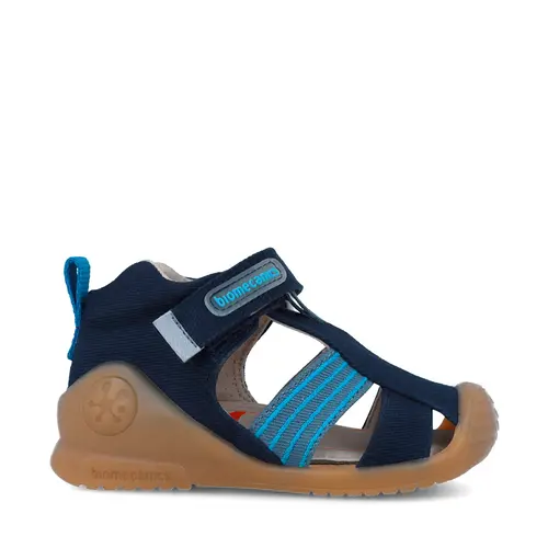 Sandale baieti, material textil, talpa flexibila, protectie degete, Biogateo Canvas, bleumarin, Biomecanics- 252175-A089-24-Biomecanics