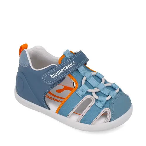 Sandale Biomecanics WIDER baieti, piele naturala si material textil, protectie degete, albastru- 252170-A556-26-Biomecanics Sandale Biomecanics WIDER baieti, piele naturala si material textil, protectie degete, albastru- 252170-A556-26-Biomecanics
