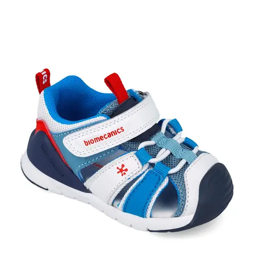 Sandale Biomecanics baieti, talpa flexibila, protectie degete, Biogateo Casual, albastru- 252135-B057-24-Biomecanics