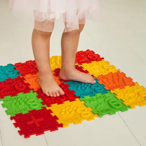 Covoraș de masaj Ortek Puzzle-uri "Matematică" 32 de elemente- 4820264130130-