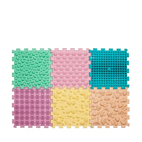 Covoraș de masaj Puzzle Mix Pastel 6 elemente- 4820264130970- Covoraș de masaj Puzzle Mix Pastel 6 elemente- 4820264130970-