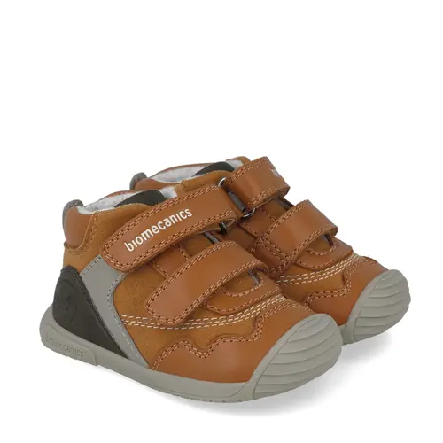 Ghete Baieti Biomecanics, piele naturala, primii pași, captuseala lana naturala, BioGateo, culoare maro - 251125-C087FB-25-