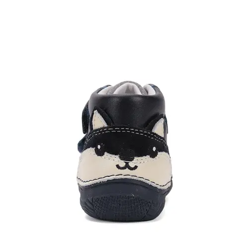 Ghete D.D Step baieti, piele naturala, captuseala din piele, bleumarin - S082-52202-25-