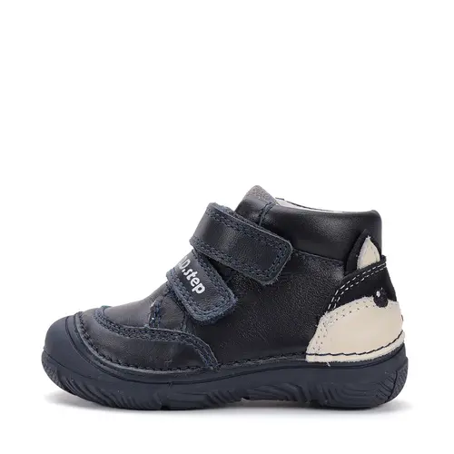 Ghete D.D Step baieti, piele naturala, captuseala din piele, bleumarin - S082-52202-25-