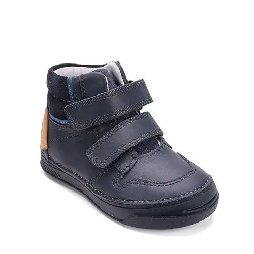 Ghete D.D Step baieti, piele naturala, captuseala din piele, bleumarin - A040-52560BM-30-