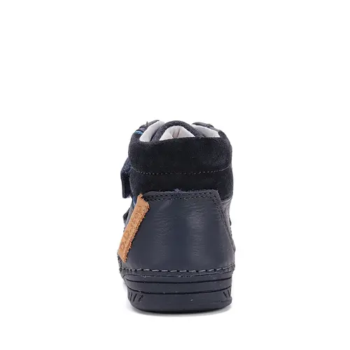 Ghete D.D Step baieti, piele naturala, captuseala din piele, bleumarin - A040-52560BM-30-