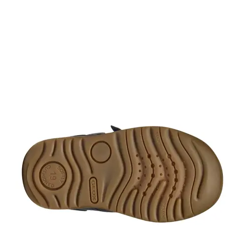 Ghete Geox baieti, piele naturala, talpa felexibila, Macchia, bleumarin - B164NC-03285-C4064-26-