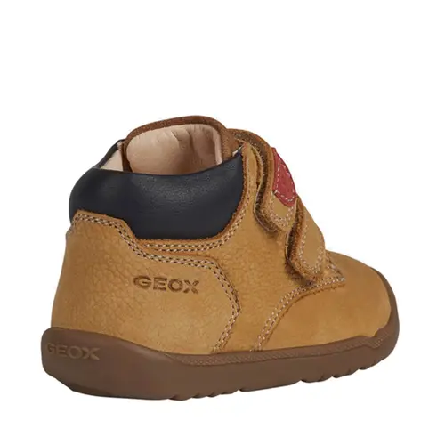 Ghete Geox baieti, piele naturala, talpa felexibila, Macchia, maro - B164NC-03285-C5046-26-