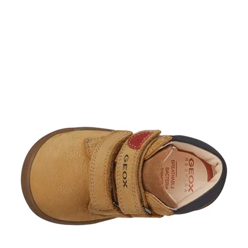 Ghete Geox baieti, piele naturala, talpa felexibila, Macchia, maro - B164NC-03285-C5046-26-