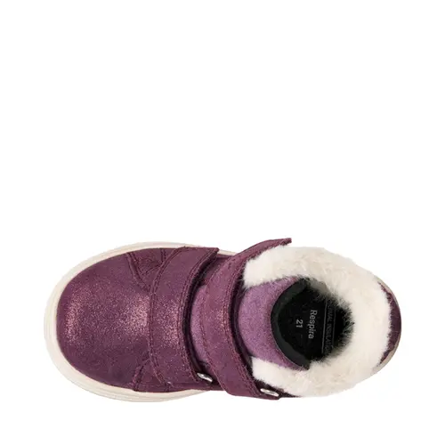 Ghete Geox fete, piele naturala, blanita decorativa, Nashik, mov sidef - B465XA-00077-C8015-26-