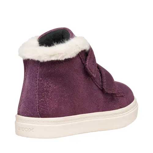 Ghete Geox fete, piele naturala, blanita decorativa, Nashik, mov sidef - B465XA-00077-C8015-26-