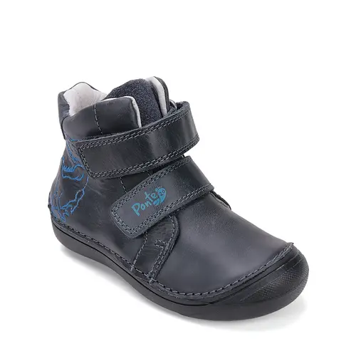 Ghete Ponte20 baieti, piele naturala, cu supinatie, captuseala din piele, bleumarin - DA06-5-2366AM-29-