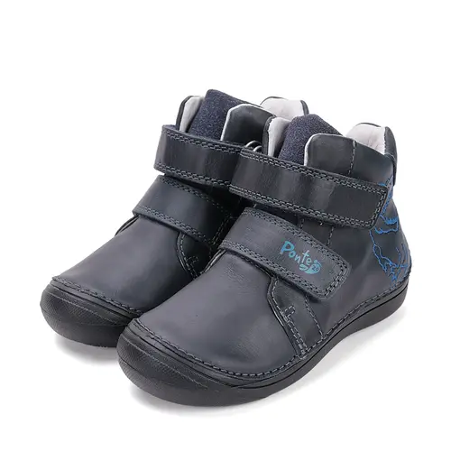 Ghete Ponte20 baieti, piele naturala, cu supinatie, captuseala din piele, bleumarin - DA06-5-2366AM-29-