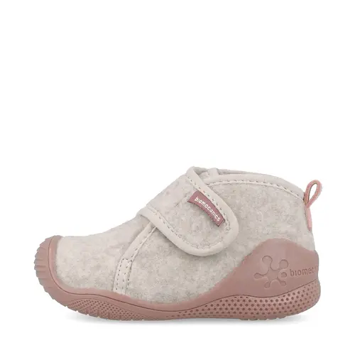 Pantofi Biomecanics fete, material textil, sustinere calcai, Biohome, bej- 251140-D103-24-