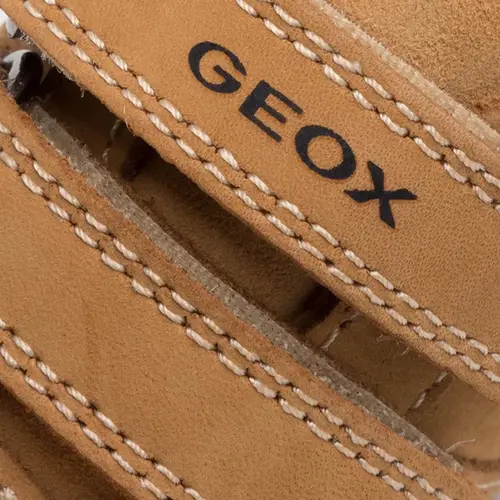 Pantofi primii pasi Geox, piele naturala, talpa flexibila, Tutim maro cognac- B9439A-00032-C5046-23-GEOX