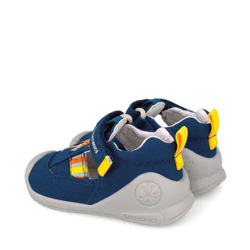 Sandale baieti, material textil, talpa flexibila, protectie degete, Biogateo Canvas, catel, blumarin, Biomecanics- 252178-A089-24-Biomecanics