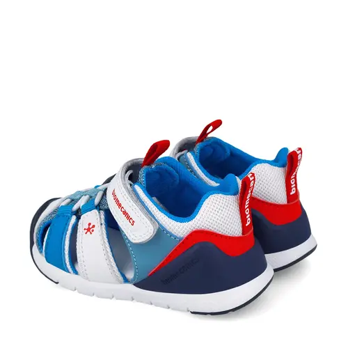 Sandale Biomecanics baieti, talpa flexibila, protectie degete, Biogateo Casual, albastru- 252135-B057-24-Biomecanics