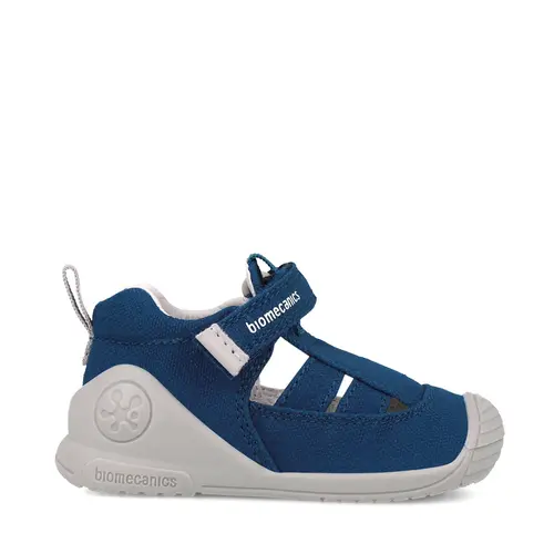 Sandale Biomecanics copii, material textil, talpa flexibila, protectie degete, Biogateo Canvas, bleumarin- 252174-A089-23-Biomecanics