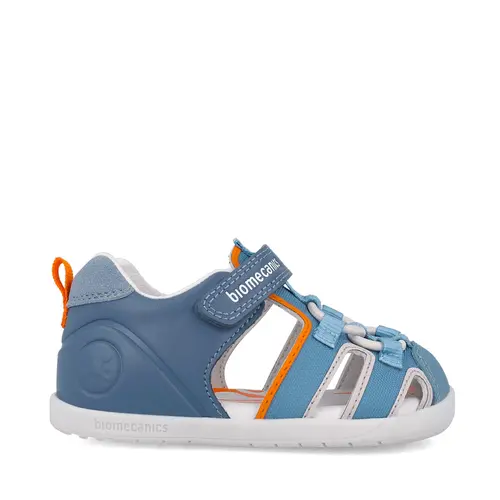 Sandale Biomecanics WIDER baieti, piele naturala si material textil, protectie degete, albastru- 252170-A556-26-Biomecanics Sandale Biomecanics WIDER baieti, piele naturala si material textil, protectie degete, albastru- 252170-A556-26-Biomecanics