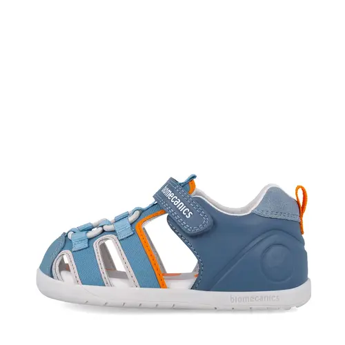 Sandale Biomecanics WIDER baieti, piele naturala si material textil, protectie degete, albastru- 252170-A556-26-Biomecanics Sandale Biomecanics WIDER baieti, piele naturala si material textil, protectie degete, albastru- 252170-A556-26-Biomecanics