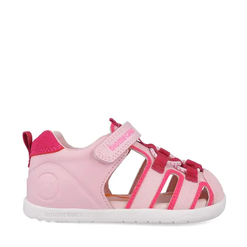 Sandale Biomecanics WIDER fete, piele naturala si material textil, protectie degete, roz- 252170-B032-25-Biomecanics
