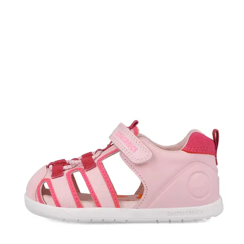 Sandale Biomecanics WIDER fete, piele naturala si material textil, protectie degete, roz- 252170-B032-25-Biomecanics
